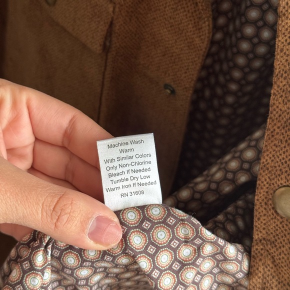 NWOT Jos. A. Bank Brown Corduroy Shirt Jacket - Picture 7 of 9